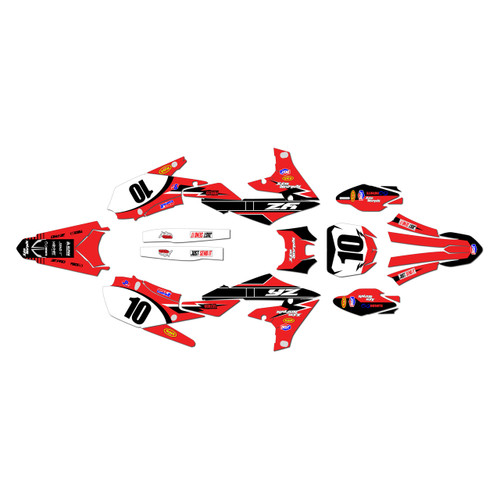 yamaha yz250f graphics kit 2019-2023 speed series red