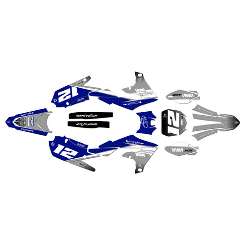yamaha yz450fx graphics kit 2019-2023 vendetta series blue