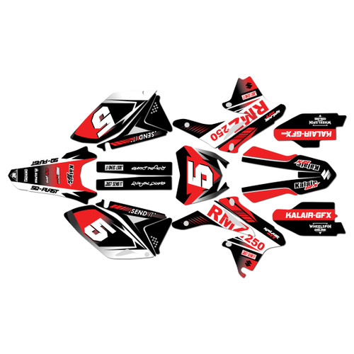 suzuki rmz250 graphics kit 2014-2016 turbo series red