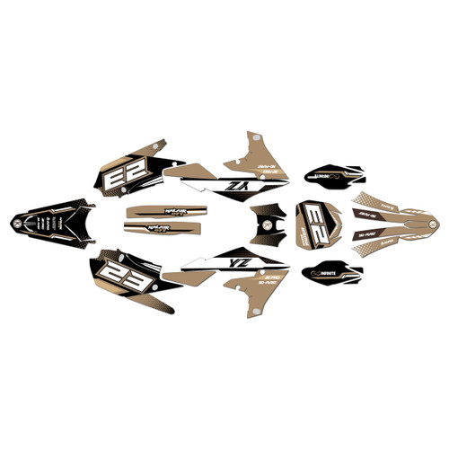yamaha yz450fx graphics kit 2019-2023 viper series tan
