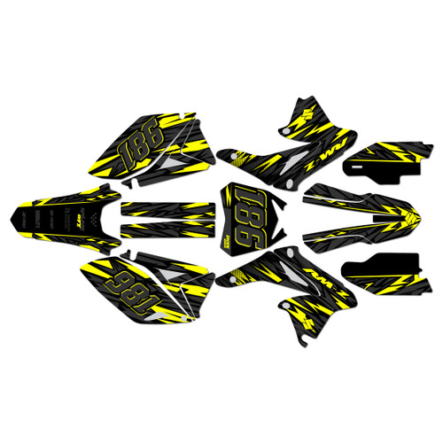 suzuki rmz250 graphics kit 2014-2016 twitch series yellow