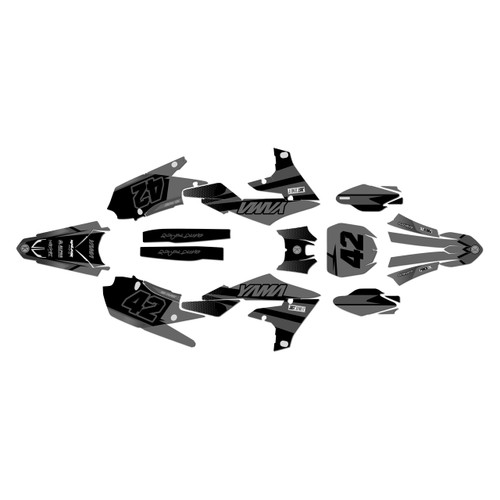 yamaha yz450f graphics kit 2018-2022 team series smoke