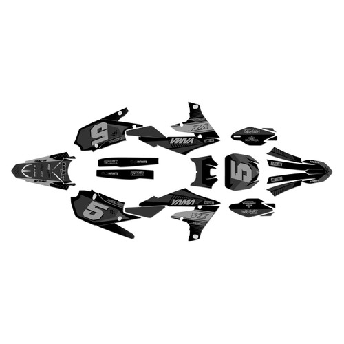 yamaha yz450f graphics kit 2018-2022 turbo series smoke