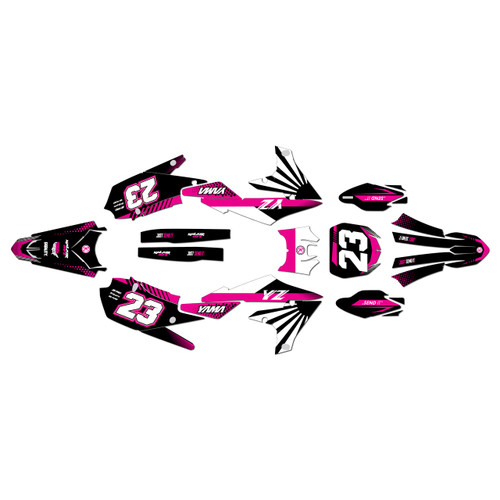 yamaha yz250fx graphics kit 2020-2024 fh series magenta
