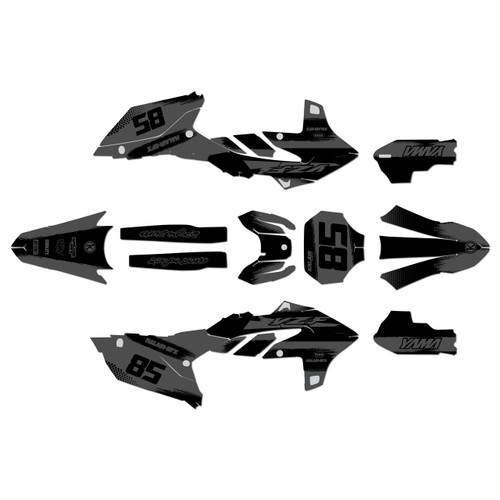 yamaha yz450fx graphics kit 2024-2026 drag series smoke