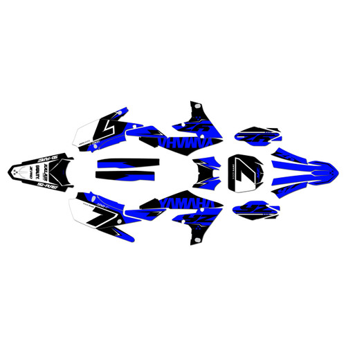 yamaha yz250fx graphics kit 2020-2024 legend series blue