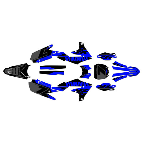 yamaha yz250fx graphics kit 2020-2024 legend series blue-shift