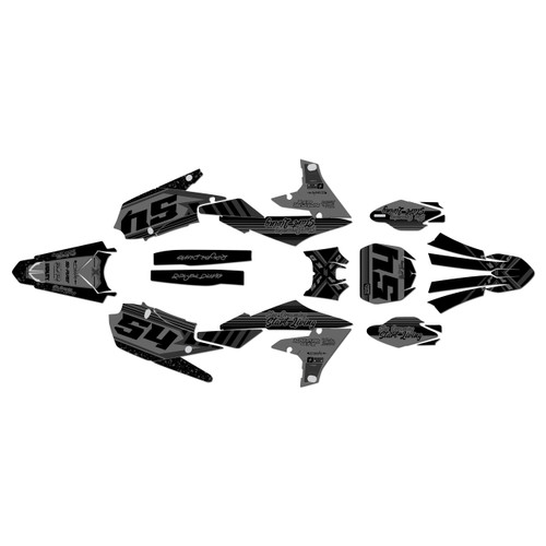 yamaha yz250fx graphics kit 2020-2024 split series smoke