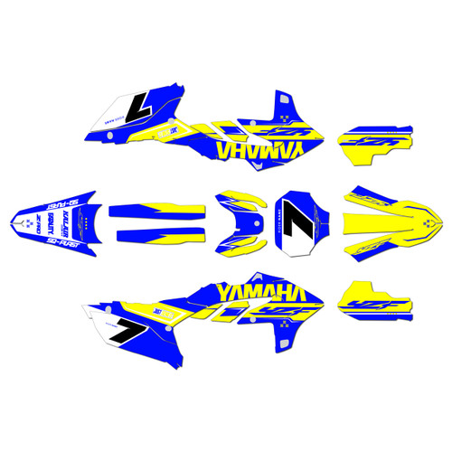 yamaha yz250fx graphics kit 2025-2026 legend series yellow