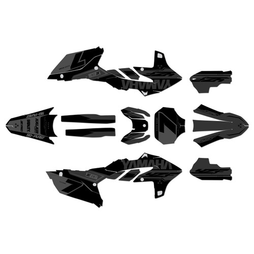 yamaha yz450fx graphics kit 2024-2026 legend series smoke