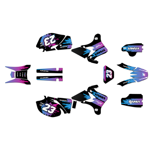 yamaha wr250f graphics kit 2005-2006 splash series cm