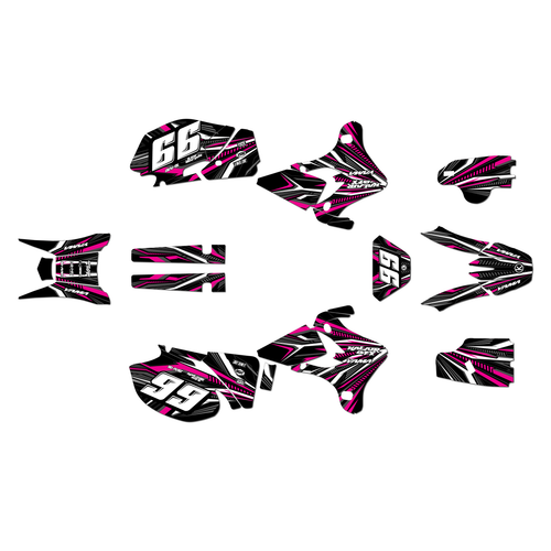 yamaha wr450f graphics kit 2005-2006 prime series magenta