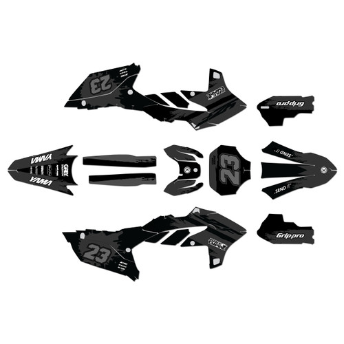 yamaha yz450fx graphics kit 2024-2026 splash series smoke