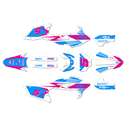 yamaha yz450fx graphics kit 2024-2026 turbo series cm