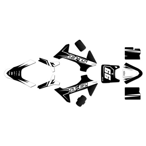 ktm sxe2 graphics kit 2024-2026 bold series white