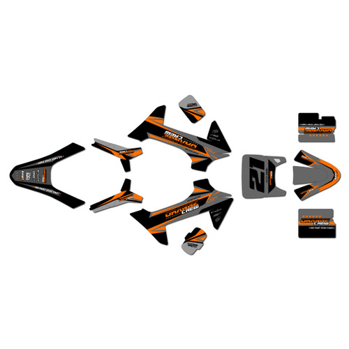 ktm sxe2 graphics kit 2024-2026 crew series orange