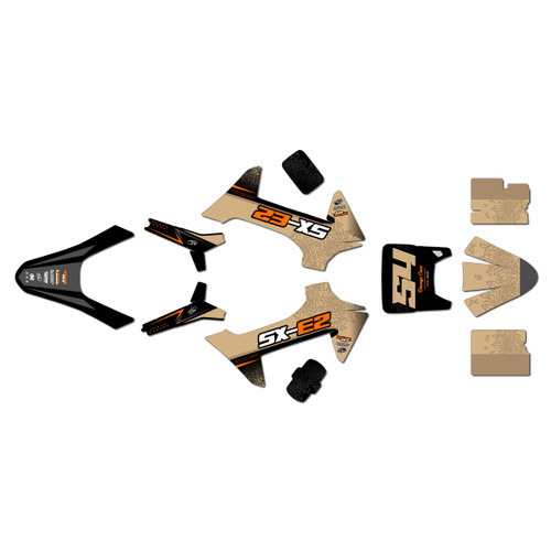 ktm sxe2 graphics kit 2024-2026 fatality series tan