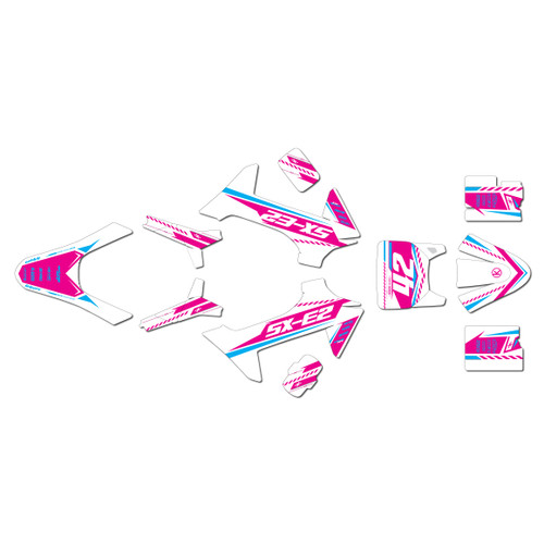 ktm sxe2 graphics kit 2024-2026 lethal series magenta