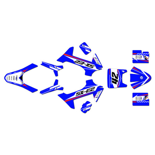 ktm sxe2 graphics kit 2024-2026 lethal series blue