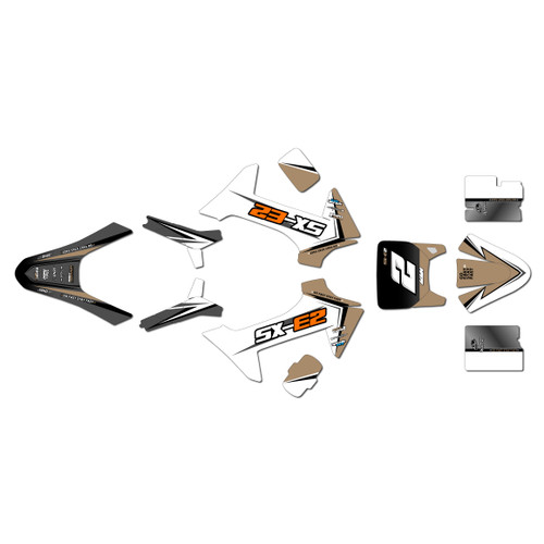 ktm sxe2 graphics kit 2024-2026 razor series tan