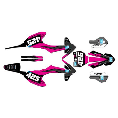 ktm sxe5 graphics kit 2020-2024 seize series magenta