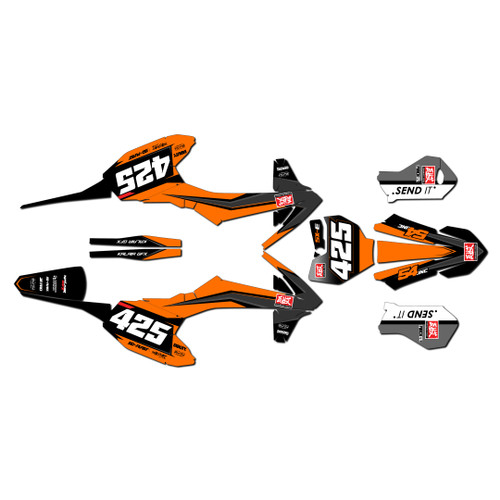 ktm sxe3 graphics kit 2020-2024 seize series orange