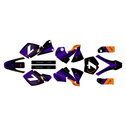 KTM 400SX, 520SX & 525SX graphics  kit 2001-2002 bolt series purple