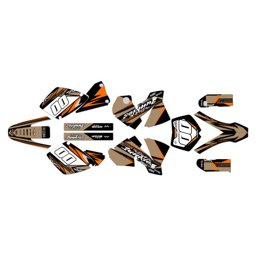 KTM 400SX, 520SX & 525SX graphics  kit 2001-2002 rugged series tan