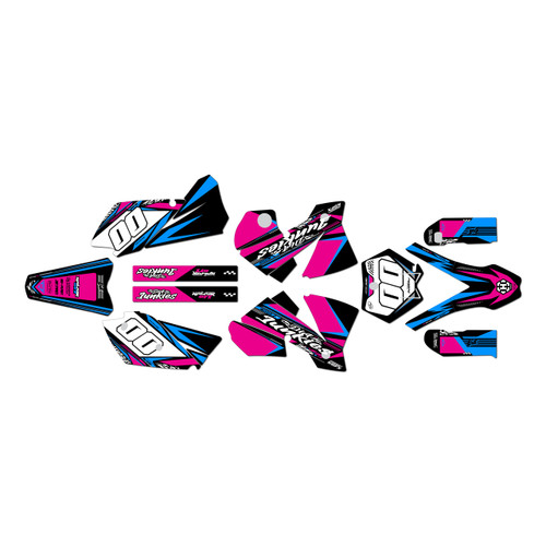 KTM 450SX & 525SX graphics kit 2003-2004 rugged series magenta
