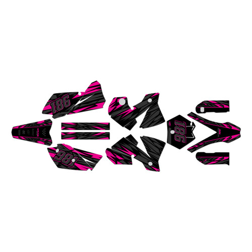 KTM 450SX & 525SX graphics kit 2003-2004 twitch series magenta