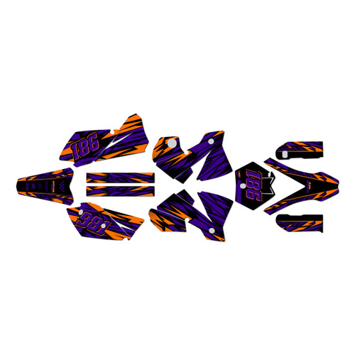 ktm 450sx graphics kit 2003-2004 twitch series purple
