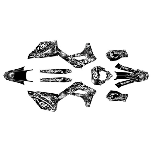 sherco 250 se graphics kit 2017-2023 core series white