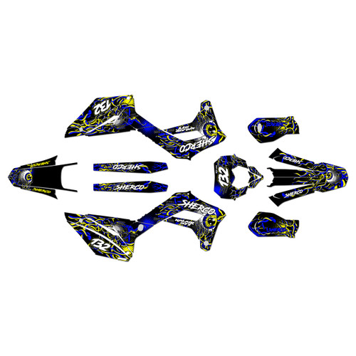 sherco 300 sef graphics kit 2017-2023 core series yellow