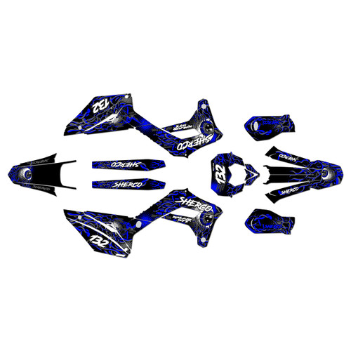 sherco 300 sef graphics kit 2017-2023 core series blue
