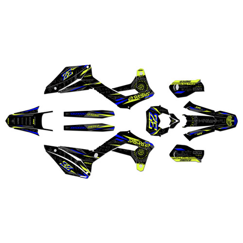 sherco 250 sef graphics kit 2017-2023 midgard series blue