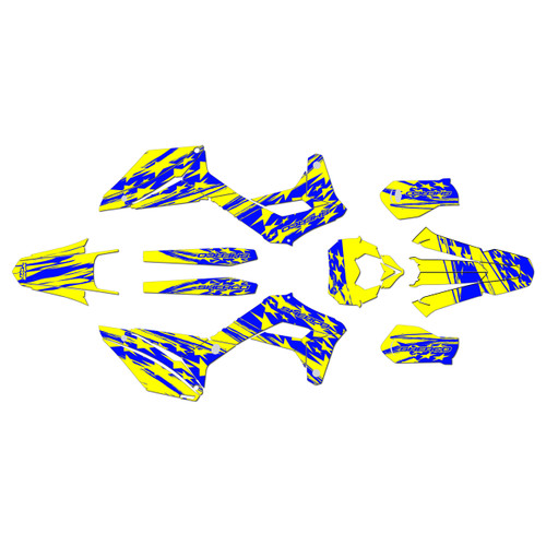 sherco 250 se graphics kit 2017-2023 patriot series blue-shift