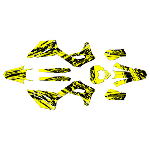 sherco 300 sef graphics kit 2017-2023 patriot series yellow