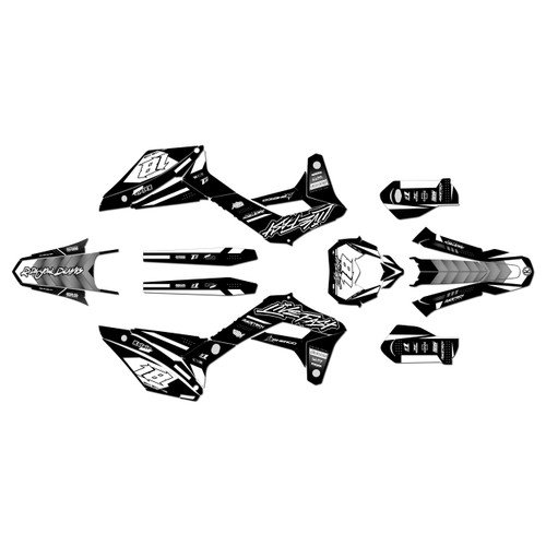 sherco 125 se graphics kit 2018-2023 rebel series white