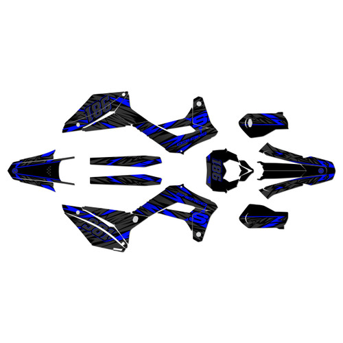 sherco 300 se graphics kit 2017-2023 twitch series blue