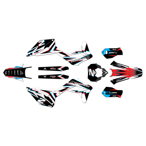 sherco 300 se graphics kit 2017-2023 vision series cyan