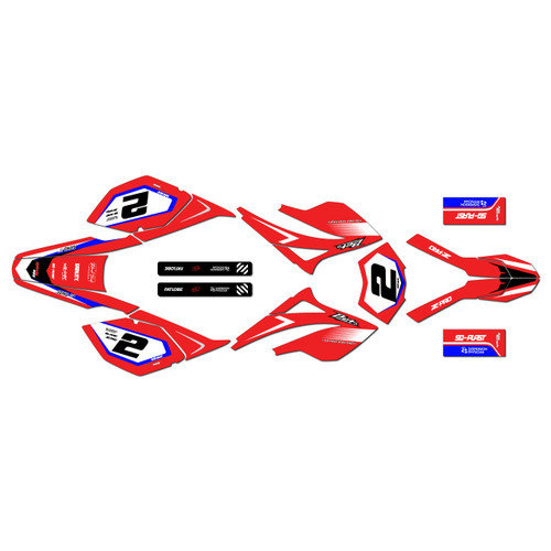 beta rr 50 graphics kit 2006-2010 flight series red