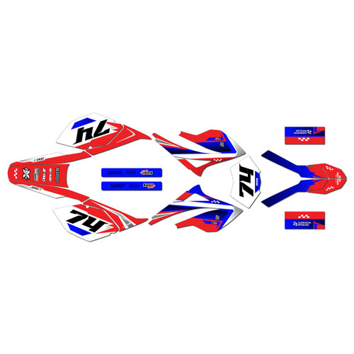 beta rr 50 graphics kit 2006-2010 prestige series blue