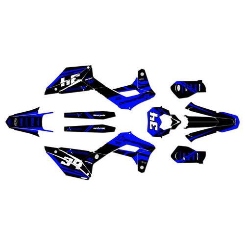 sherco 450 sef graphics kit 2017-2023 icon series blue-shift