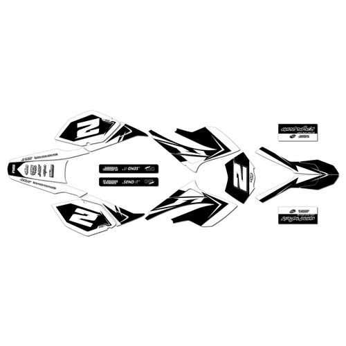beta rr 50 graphics kit 2006-2010 razor series white