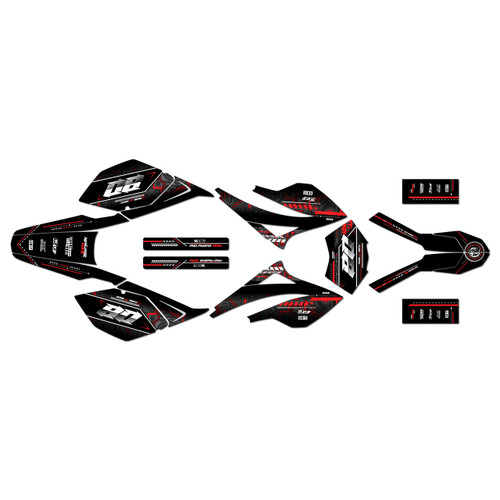 beta rr 50 graphics kit 2006-2010 rift series red