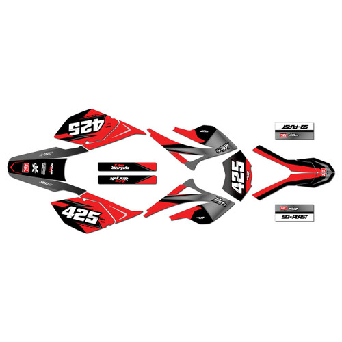 beta rr 50 graphics kit 2006-2010 screech series red