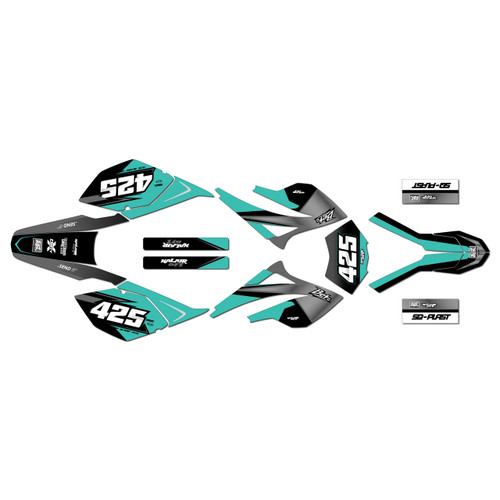 beta rr 50 graphics kit 2006-2010 screech series teal