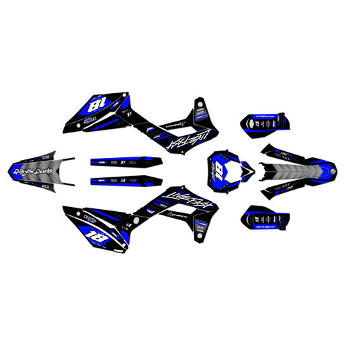 sherco 500 sef graphics kit 2017-2023 rebel series blue