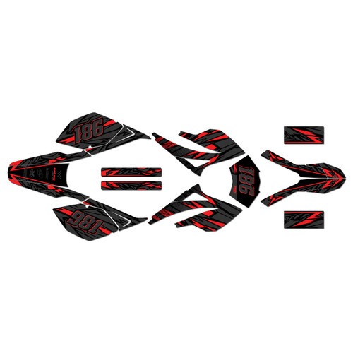 beta rr 50 graphics kit 2006-2010 twitch series red