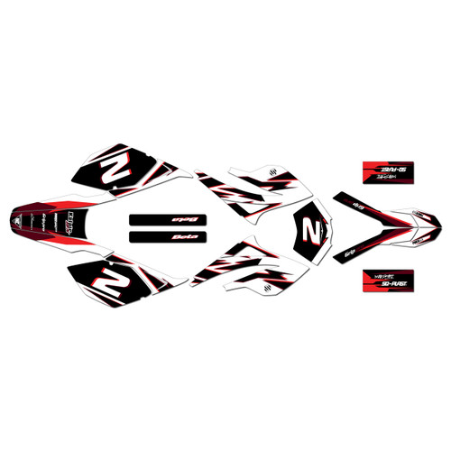 beta rr 50 graphics kit 2006-2010 vizion series red
